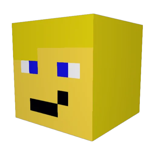 SkleXxizDE Minecraft avatar head, 3D render