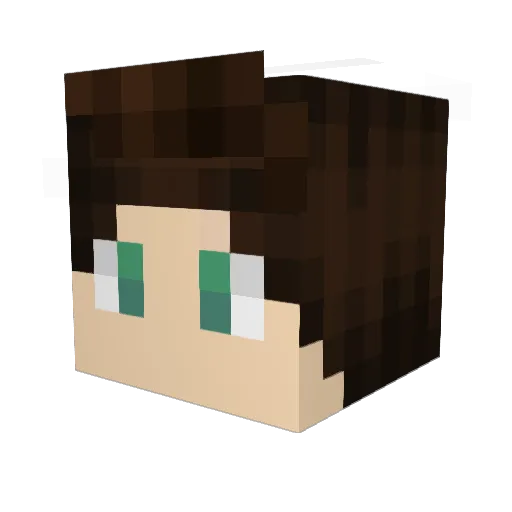 SkliP Minecraft avatar head, 3D render