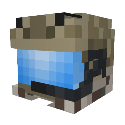Sklift Minecraft avatar head, 3D render