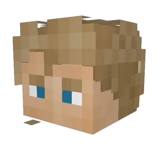 Skliiral Minecraft avatar head, 3D render