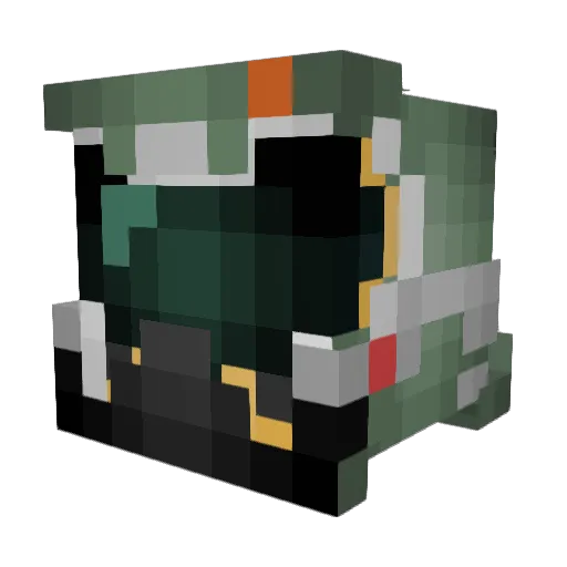 Sklone Minecraft avatar head, 3D render