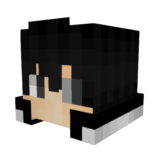 SklyHigh Minecraft avatar head, 3D render