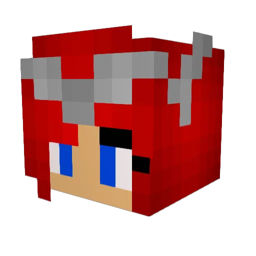 SkoRap3k Minecraft avatar head, 3D render