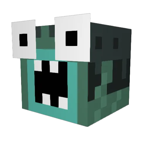 Skobbels_ Minecraft avatar head, 3D render