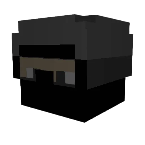 Skofixx Minecraft avatar head, 3D render