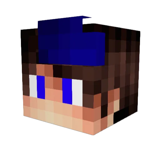 Skoiyo Minecraft avatar head, 3D render