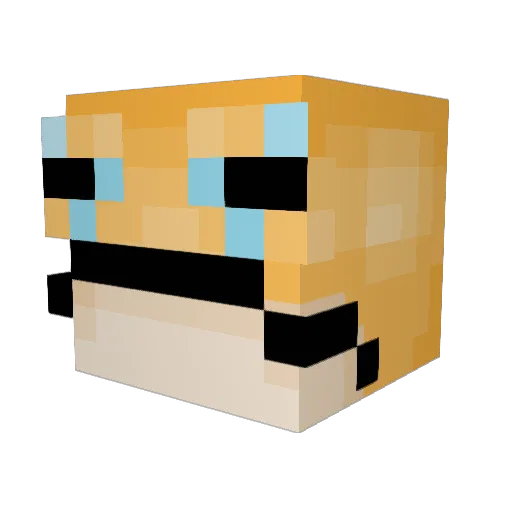 SkollAnts Minecraft avatar head, 3D render
