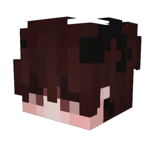 SkollXD Minecraft avatar head, 3D render