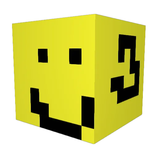 Skombe Minecraft avatar head, 3D render