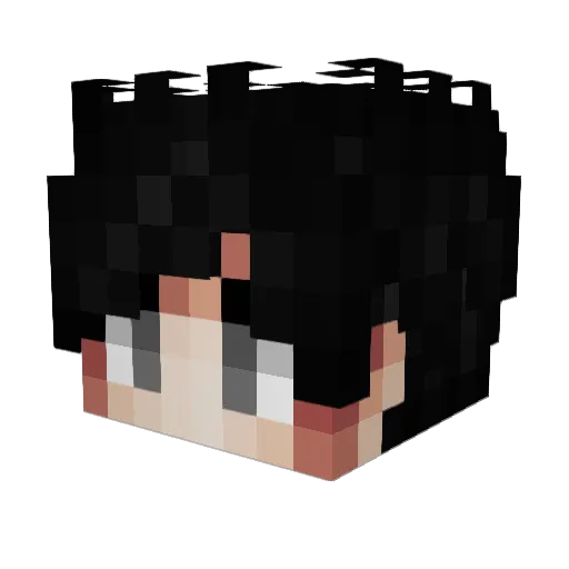 Skome Minecraft avatar head, 3D render