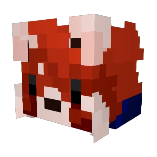 SkoneDeaf_ Minecraft avatar head, 3D render