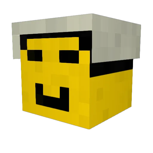 Skonten Minecraft avatar head, 3D render