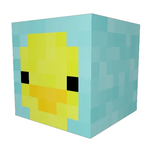 Skoogisss Minecraft avatar head, 3D render