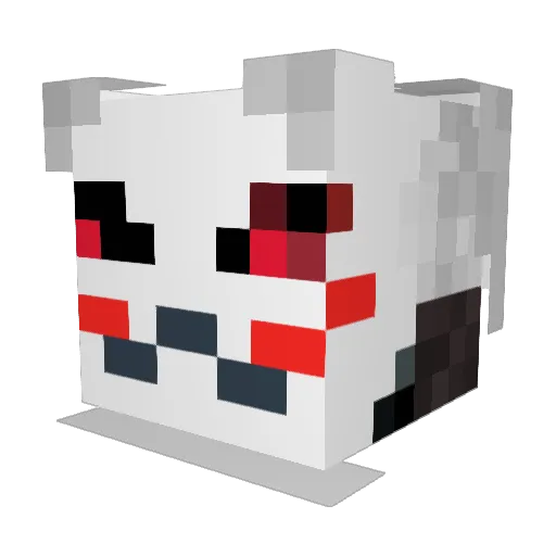 Skoootar Minecraft avatar head, 3D render