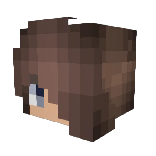 SkoopSkap2341 Minecraft avatar head, 3D render