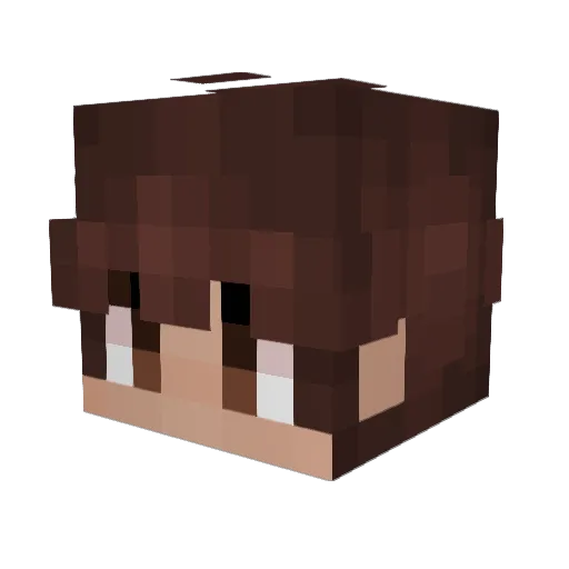 Skoopyyy Minecraft avatar head, 3D render