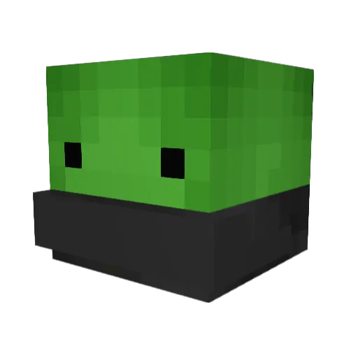 Skoot4 Minecraft avatar head, 3D render
