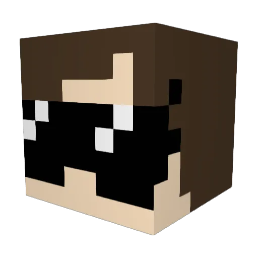 Skooter80 Minecraft avatar head, 3D render