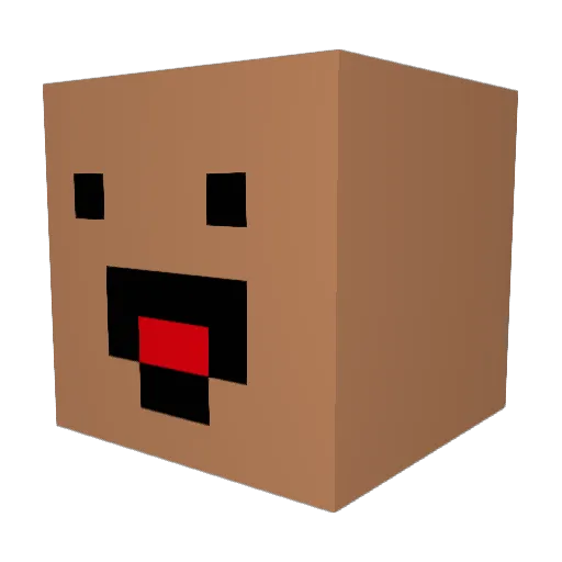 Skootyz Minecraft avatar head, 3D render