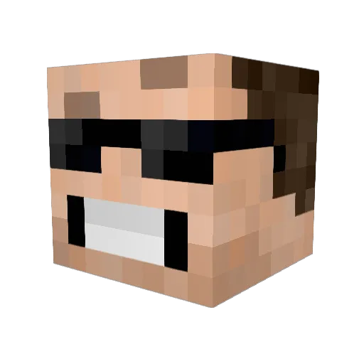 Skoper889 Minecraft avatar head, 3D render