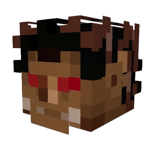 Skopper27 Minecraft avatar head, 3D render