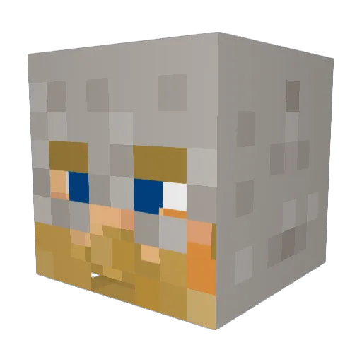 SkoraONE Minecraft avatar head, 3D render