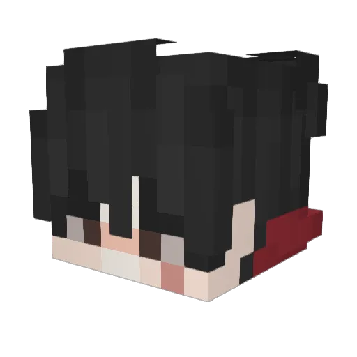 SkoraxYT Minecraft avatar head, 3D render