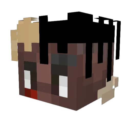 Skorniak Minecraft avatar head, 3D render