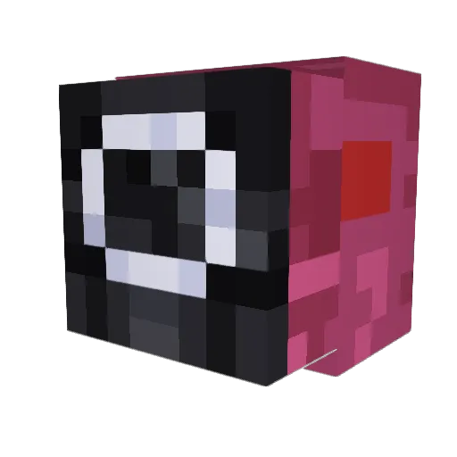 Skorpingjon Minecraft avatar head, 3D render