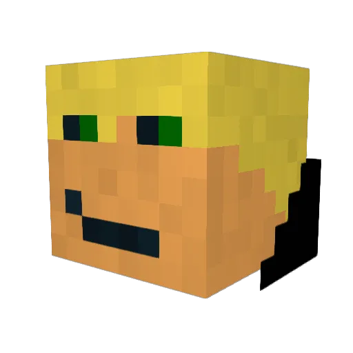 Skorpio02 Minecraft avatar head, 3D render