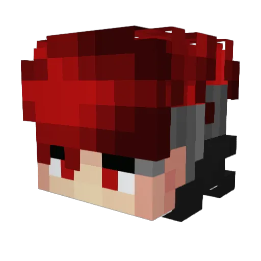 Skorpion2019 Minecraft avatar head, 3D render