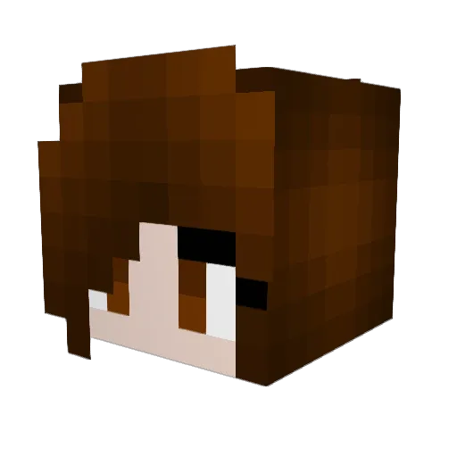 SkorpionGamerYT Minecraft avatar head, 3D render