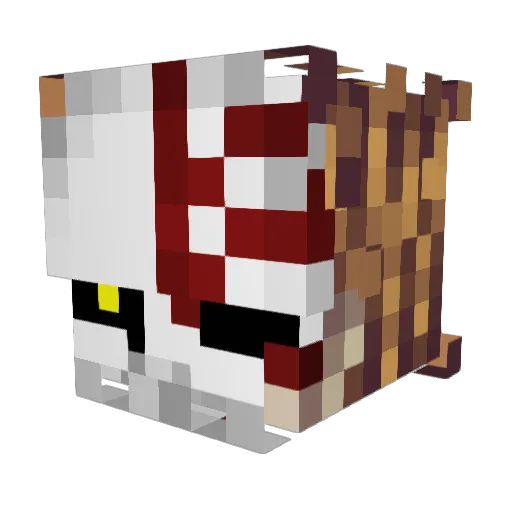 SkorpionN1 Minecraft avatar head, 3D render