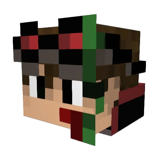 Skorpy05 Minecraft avatar head, 3D render
