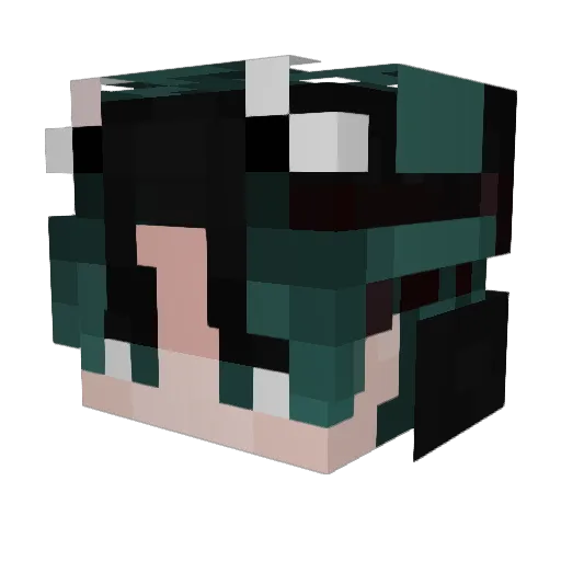 Skorpypisa Minecraft avatar head, 3D render
