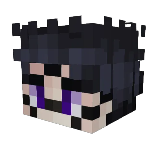 SkotOP Minecraft avatar head, 3D render
