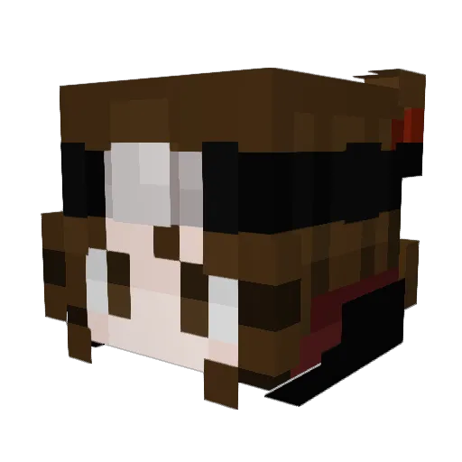 Skotobazaaa Minecraft avatar head, 3D render