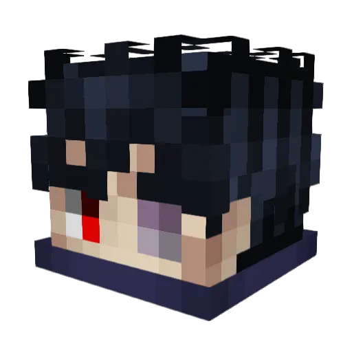 Skottie Minecraft avatar head, 3D render
