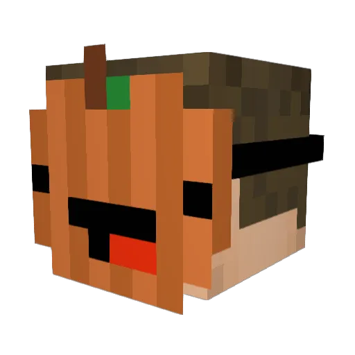 Skou_DK Minecraft avatar head, 3D render