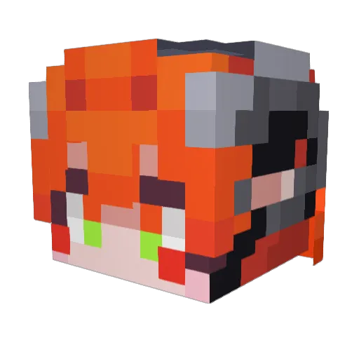 Skoutz_t Minecraft avatar head, 3D render