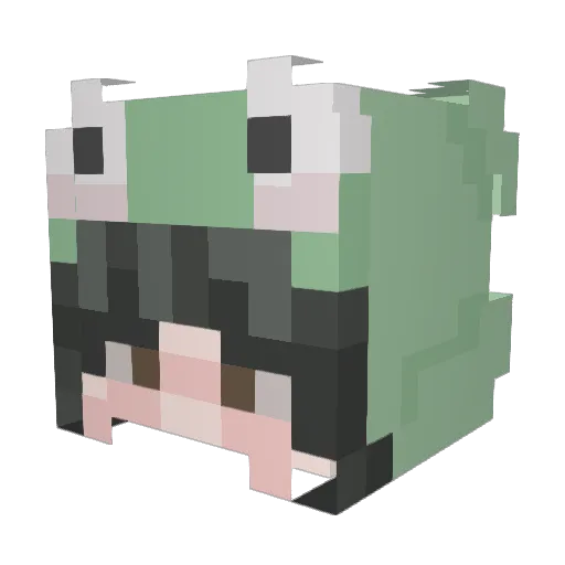 Skowronica Minecraft avatar head, 3D render