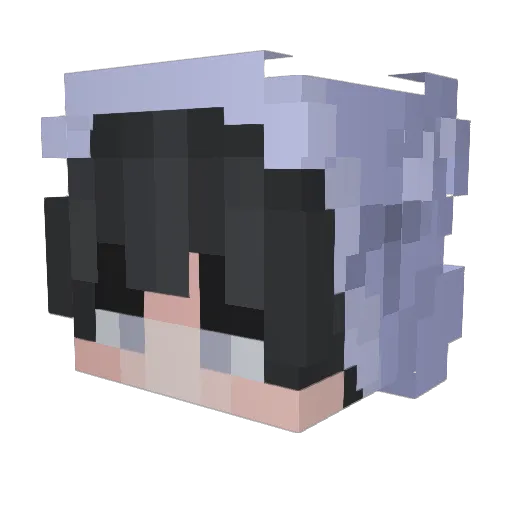 Skqt Minecraft avatar head, 3D render