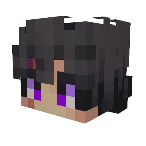 SkraMler Minecraft avatar head, 3D render