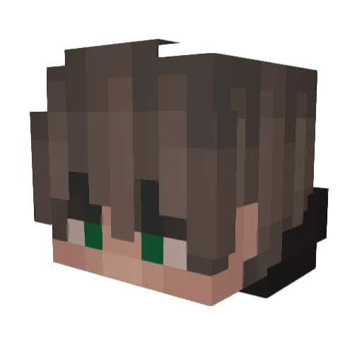 Skreamzore Minecraft avatar head, 3D render