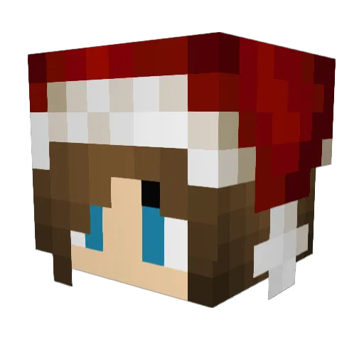 Skreiler Minecraft avatar head, 3D render