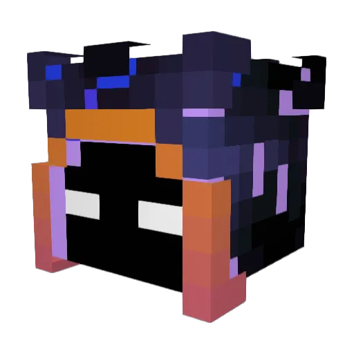 Skrempeez Minecraft avatar head, 3D render