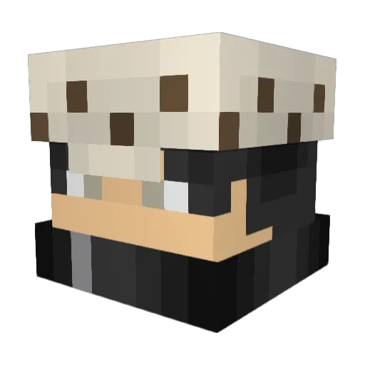 Skrenzz Minecraft avatar head, 3D render
