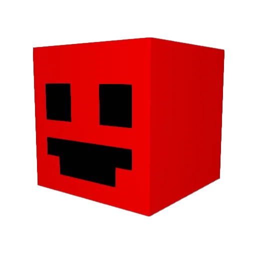 Skrepko Minecraft avatar head, 3D render