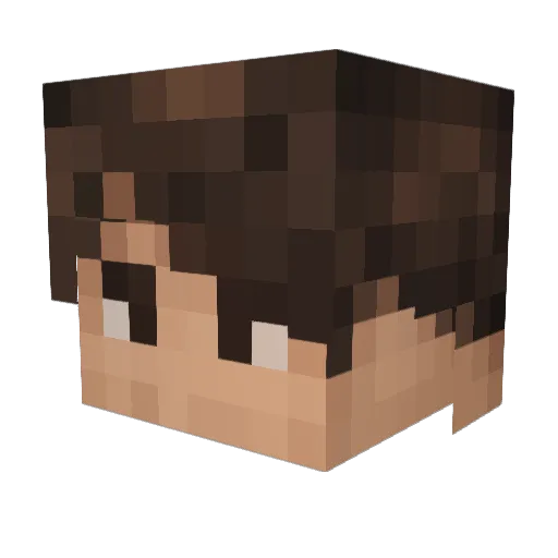 Skrettz Minecraft avatar head, 3D render