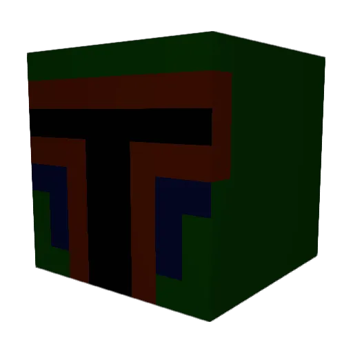 Skrex_ Minecraft avatar head, 3D render